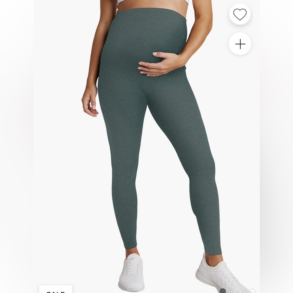 Beyond the Bump Green Maternity Leggings
